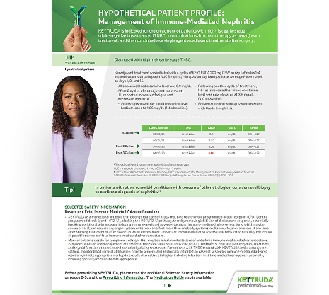 Download a Guide on How to Manage Immune-Mediated Nephritis During Treatment With KEYTRUDA® (pembrolizumab)