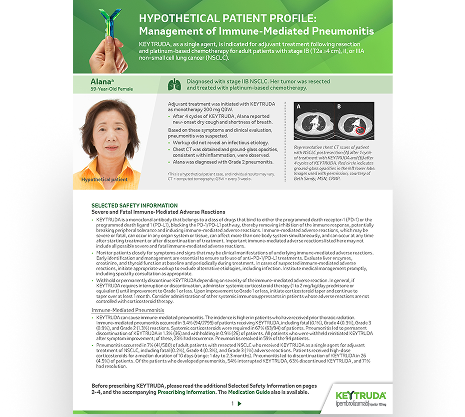 Download a Guide on How to Manage Immune-Mediated Pneumonitis During Treatment With KEYTRUDA® (pembrolizumab)