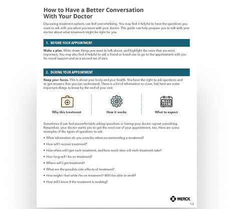 Download a Guide on How to Have a Better Conversation With Your Doctor Before, During and After the Appointment